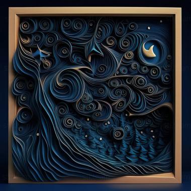 3D model st starry night (STL)